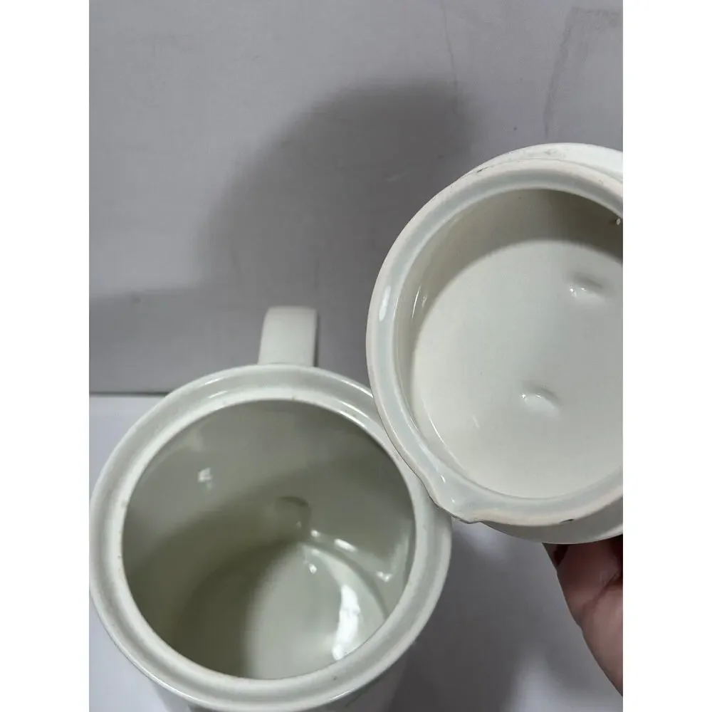 Mikasa Garden Poetry Coffee Pot &‎ Lid 5 Cup Intaglio CAC08 RARE